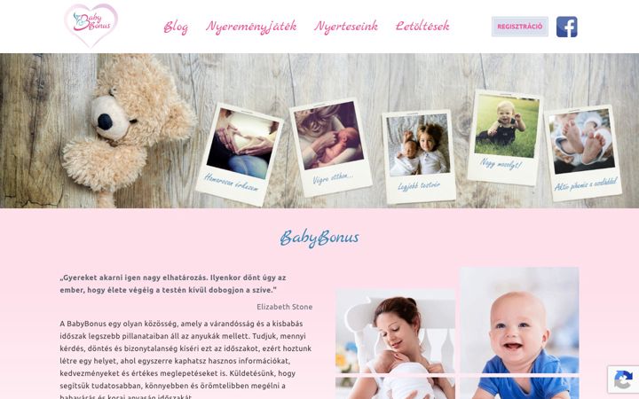 Screenshot of babybonus.hu