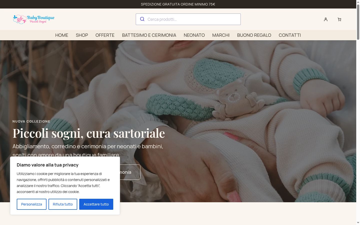 Ekrānuzņēmums ar piekrišanas baneri, kas tika rādīts pirms jebkādas mijiedarbības