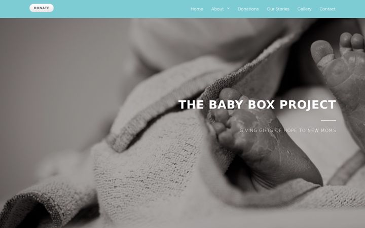 Skærmbillede af babyboxproject.co.za