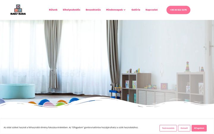 Screenshot of babybudabolcsi.hu