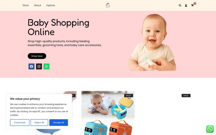Screenshot of babybuddies.shop