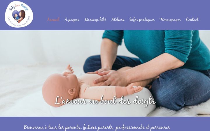 Screenshot of babycaremassage.ch