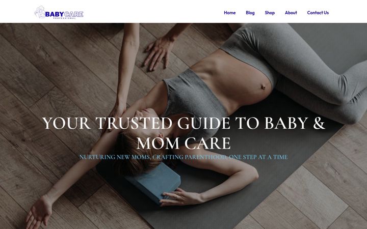 Screenshot of babycareprof.co.uk
