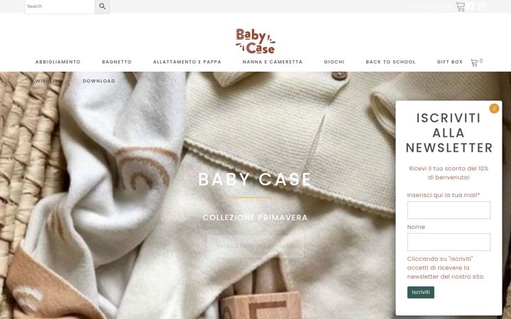 Screenshot of babycase.it