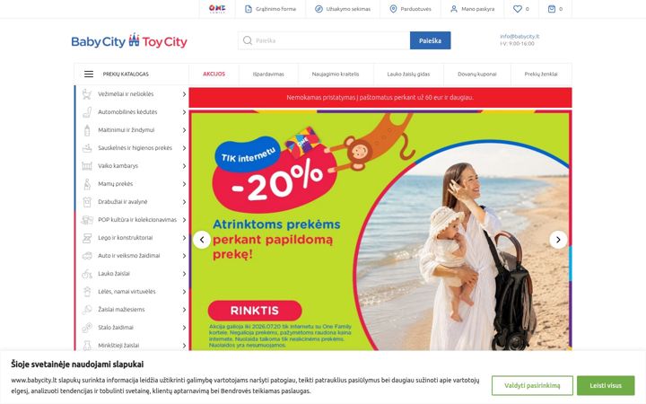 Képernyőkép: babycity.lt