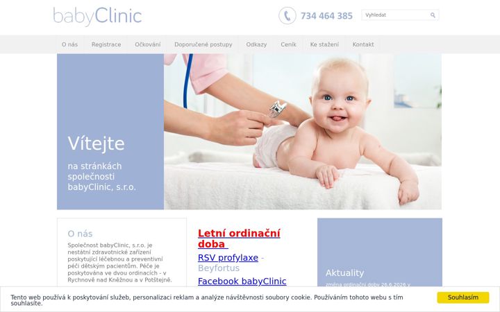 Screenshot of babyclinic.cz