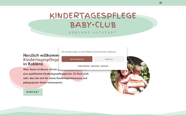 Screenshot of babyclub-koblenz.de