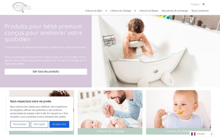 Screenshot of babydam.eu