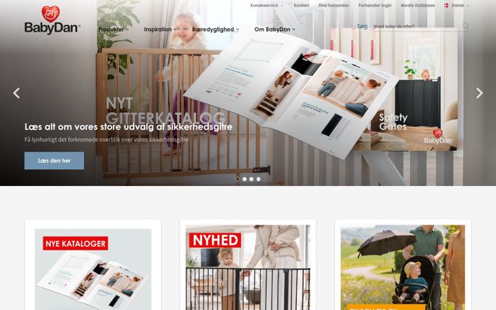Posnetek zaslona babydan.dk
