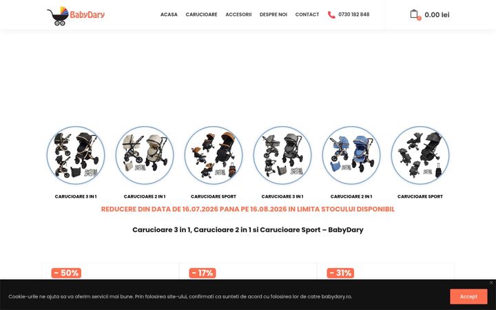 Screenshot of babydary.ro