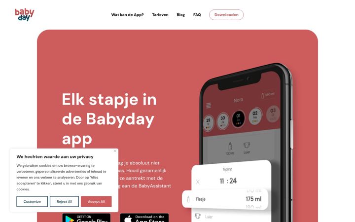 Screenshot of babyday.app