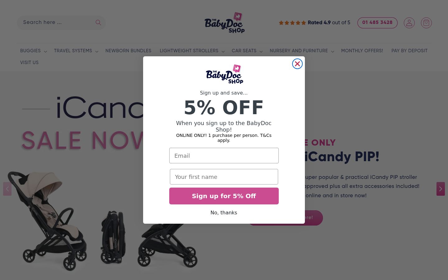 Screenshot des Einwilligungsbanners vor jeglicher Interaktion