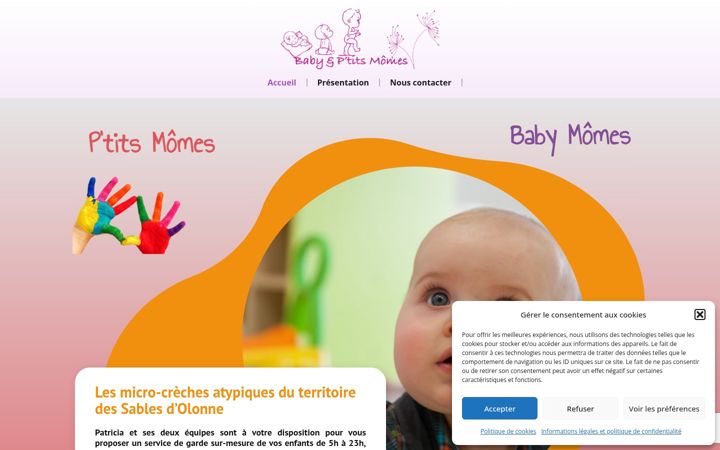 Screenshot of babyetptitsmomes.fr