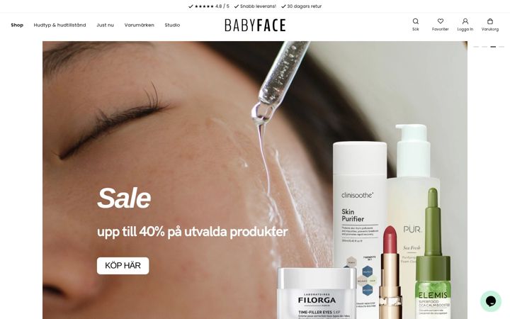 Ekrano kopija babyface.se