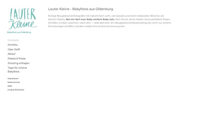 Screenshot of babyfotos-oldenburg.de