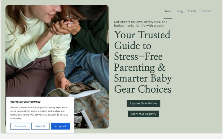 Screenshot of babygearly.com