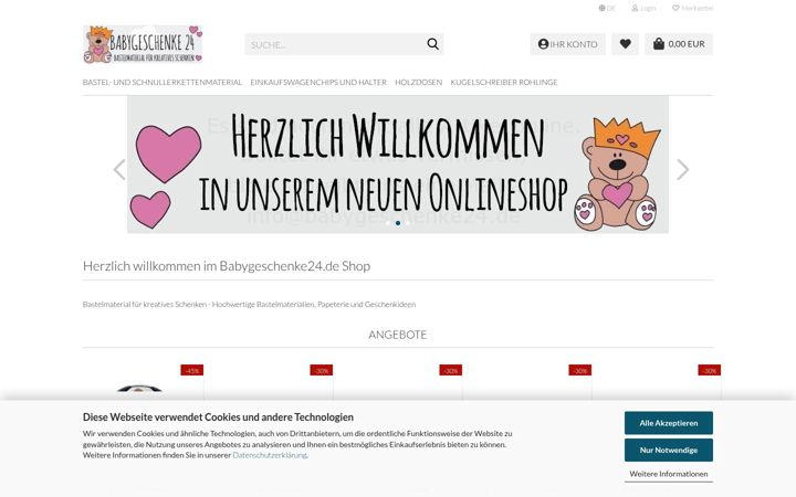 Képernyőkép: babygeschenke24.de