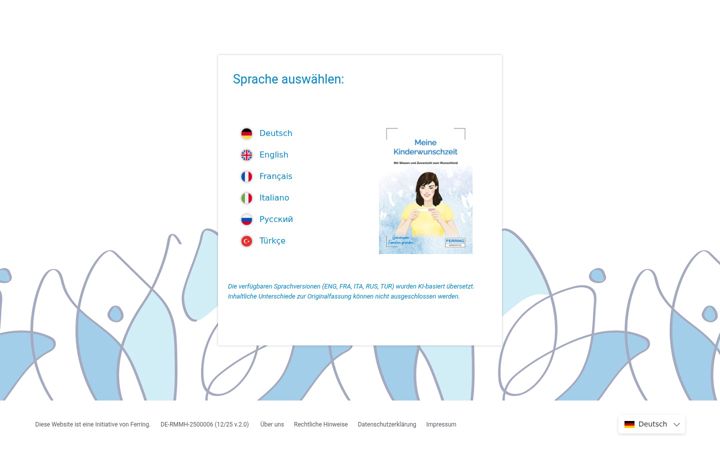 Screenshot of babyglueck.org