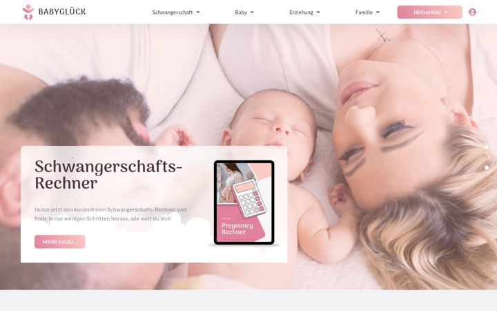 Screenshot of babyglueck1.de