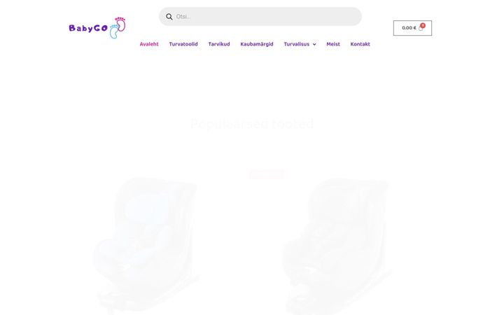 Screenshot of babygo.ee