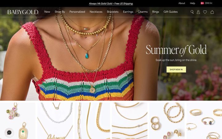 Screenshot of babygold.com