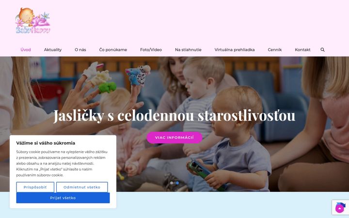 Screenshot of babyhappy.sk
