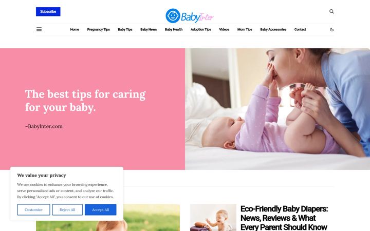 Screenshot of babyinter.com