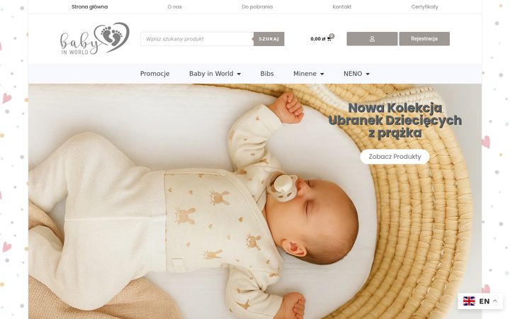 Screenshot of babyinworld.pl