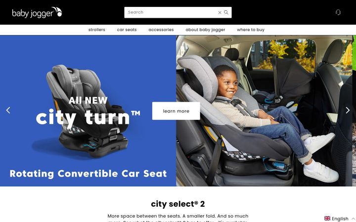 Screenshot of babyjogger.ca