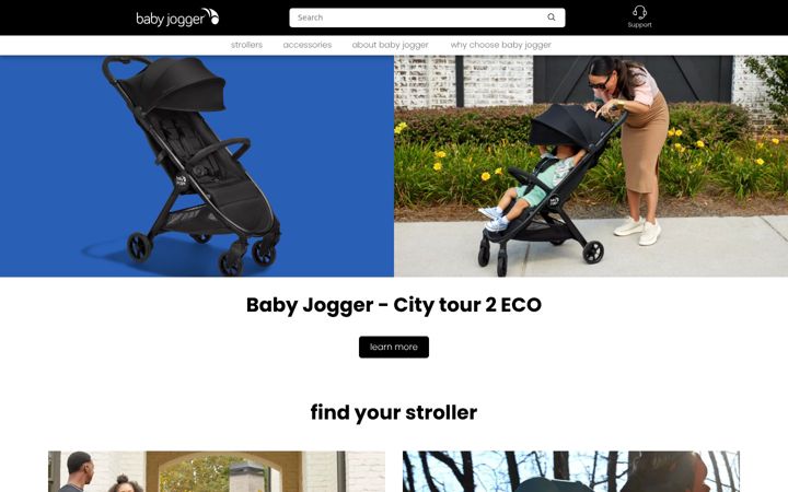 Screenshot of babyjogger.eu