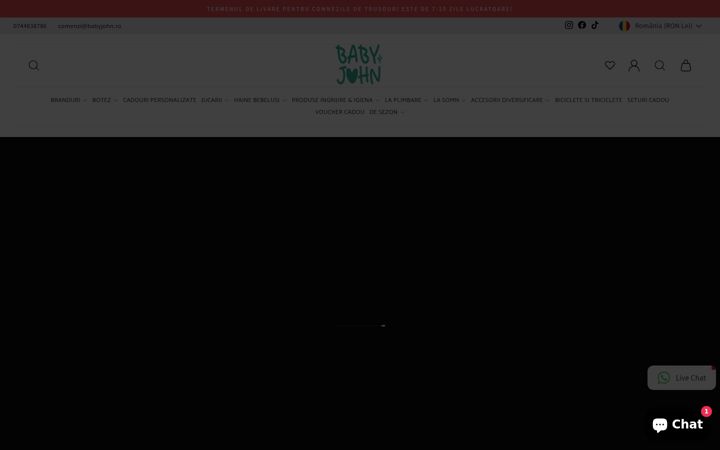 Screenshot of babyjohn.ro
