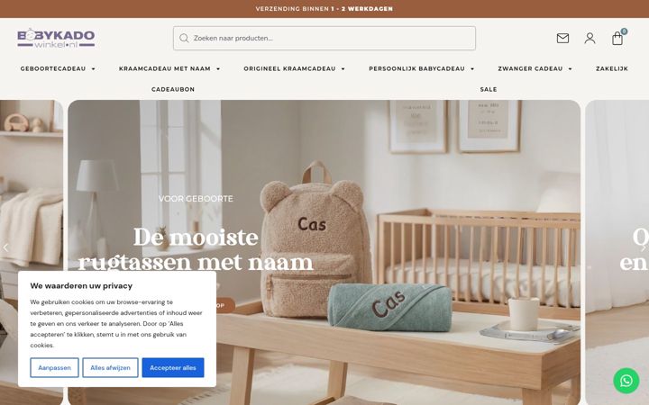 Screenshot of babykadowinkel.nl