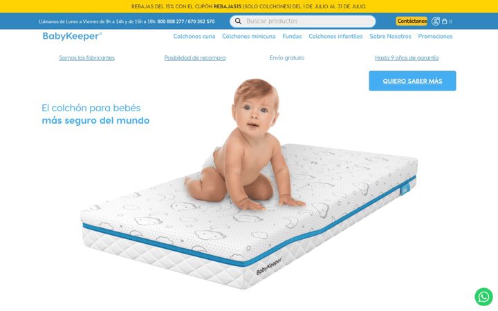 Screenshot of babykeeper.es