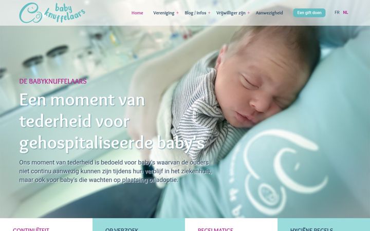 Screenshot of babyknuffelaars.be