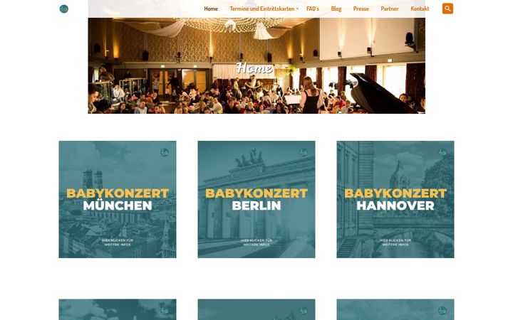 Screenshot of babykonzert.de