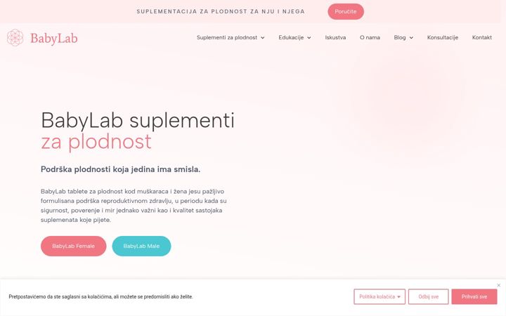 Screenshot of babylab-fertility.com