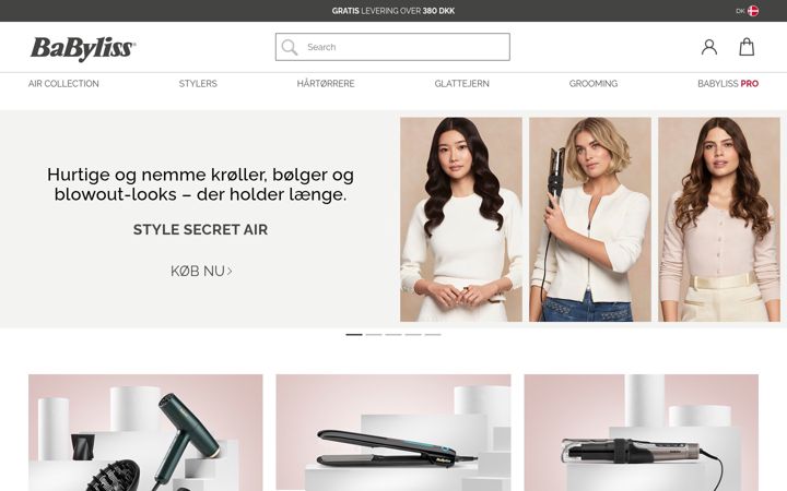 Screenshot of babyliss.com