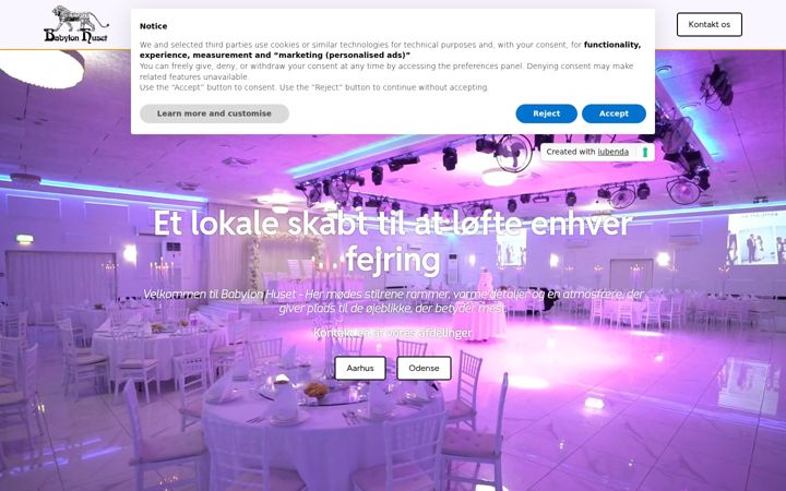 Screenshot of babylon-huset.dk