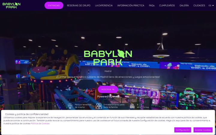 Screenshot of babylonpark.es