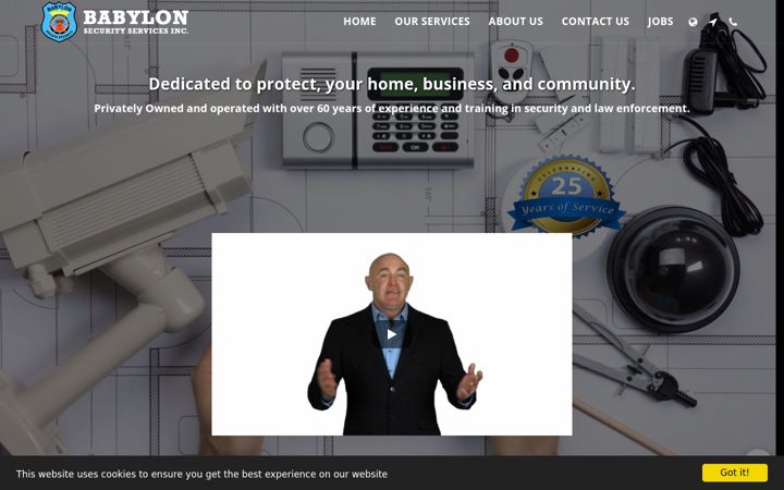 Screenshot of babylonsecurity.com