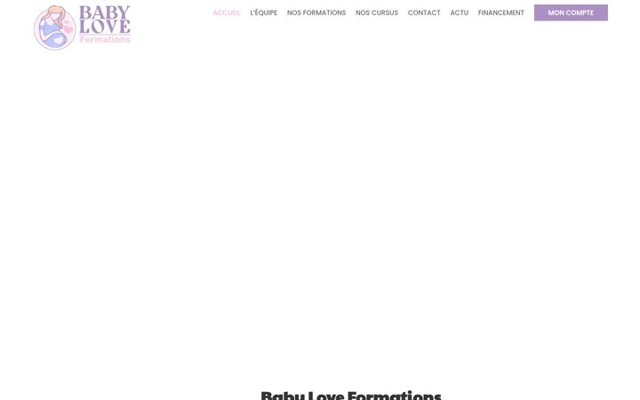 Screenshot of babylove-formations.fr
