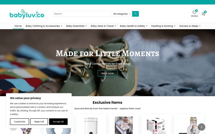 Screenshot of babyluv.co