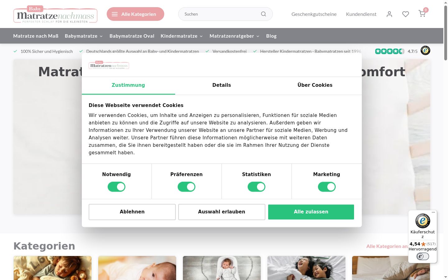 Snímka obrazovky banera súhlasu zobrazeného pred akoukoľvek interakciou