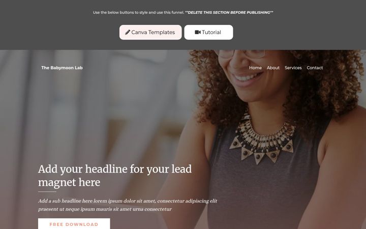 Screenshot of babymoonandback.com