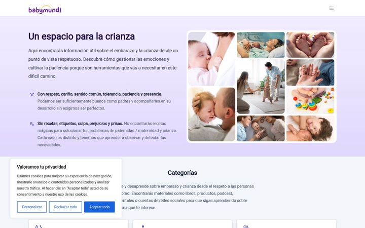 Screenshot of babymundi.com