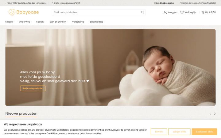 Screenshot of babyoase.be