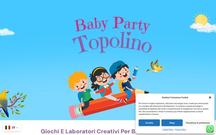 Screenshot of babypartytopolino.it