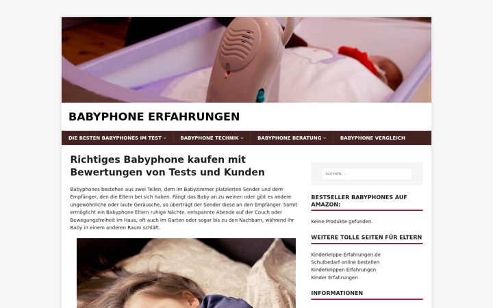 Képernyőkép: babyphone-erfahrungen.de
