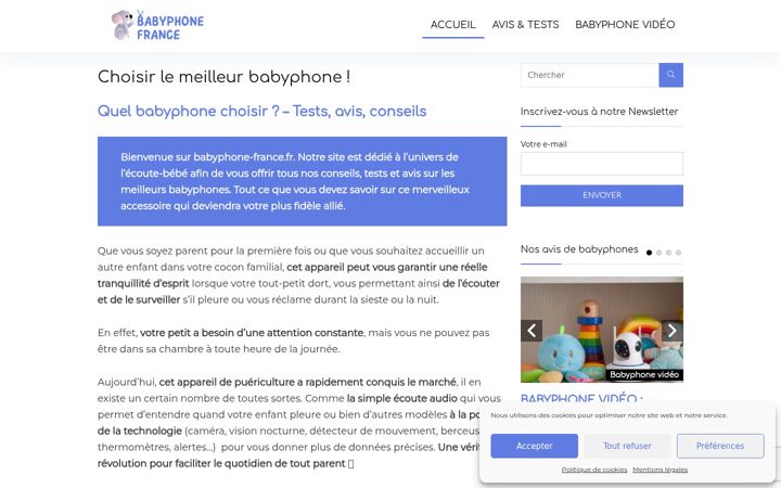 Képernyőkép: babyphone-france.fr