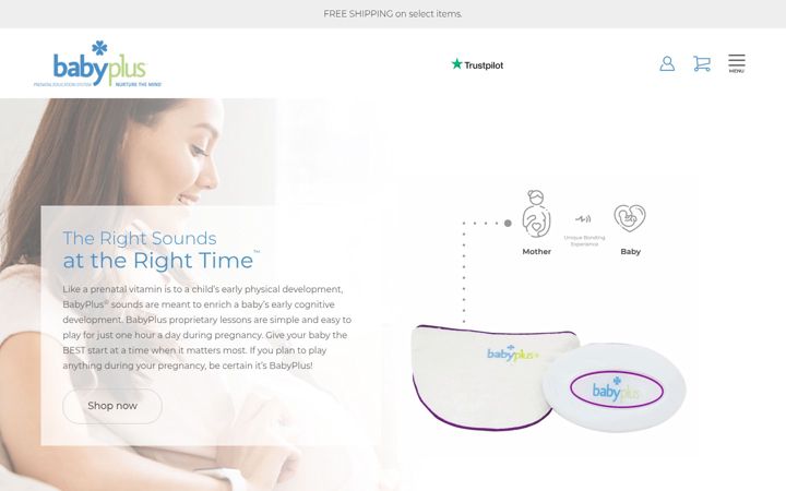 Screenshot of babyplus.com